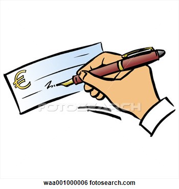 Cheque Payment Clipart