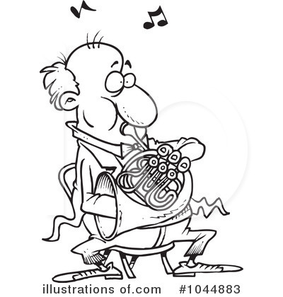Clipart French Horn Laurel Royalty Free Vector Illustration Pictures