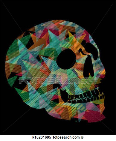 Clipart   Tattoo Tribal Mexican Skull Vector Art  Fotosearch   Search