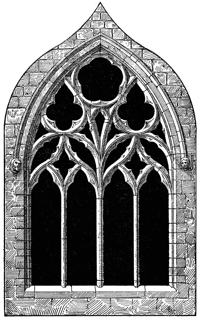 Gothic Architecture St  Margaret S Chapel Tracery   Clipart Etc