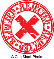Grunge Rejected Rubber Stamp Vecto Clip Art