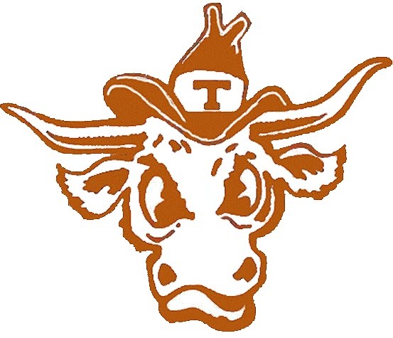 Hook  Em Bevo   Texas Longhorns Mascot Logo   Hook Em Horns Texas