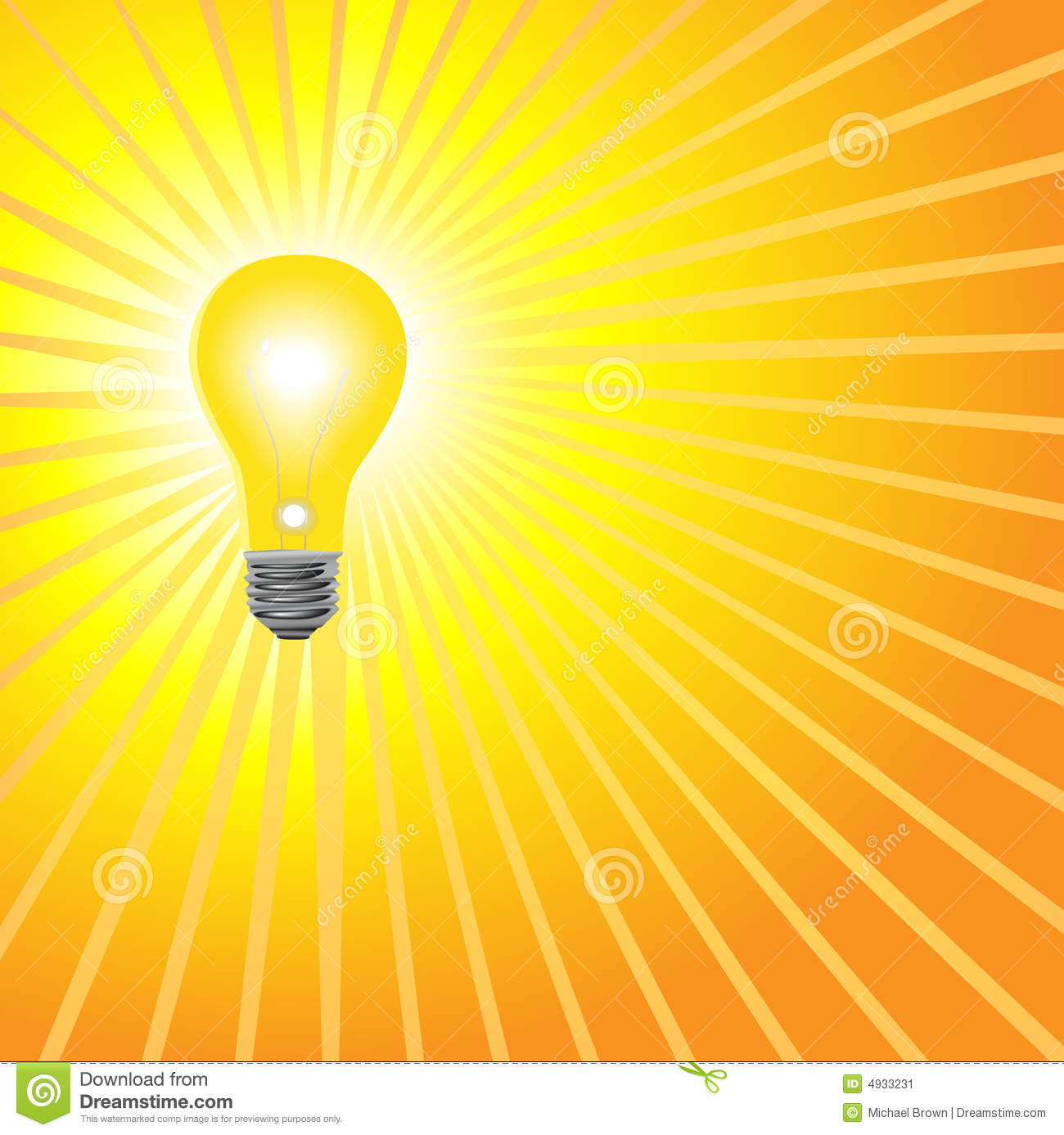 In Yellow  A Super Bright Light Bulb To Shine On Your Bright Ideas