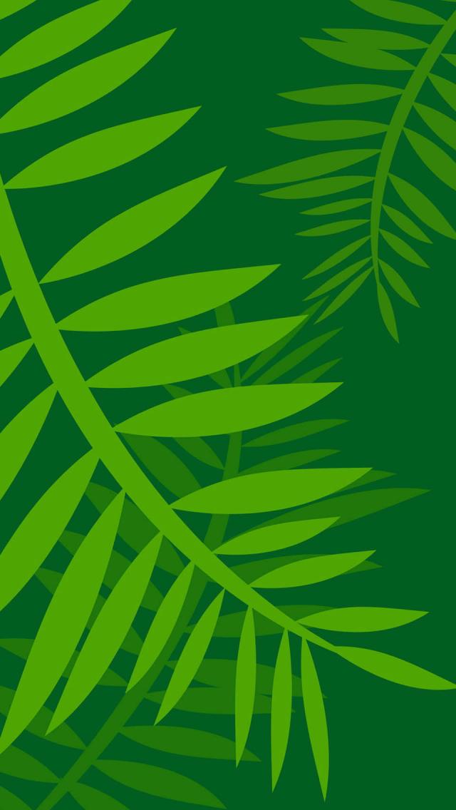 Jungle Leaves Vector Art Iphone Wallpaper Tags Art Green Jungle Leaves