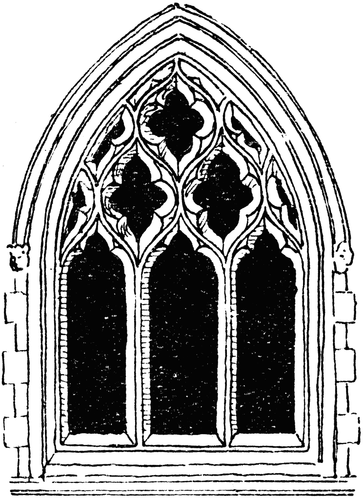 Large Gothic Window Tracery   Clipart Etc