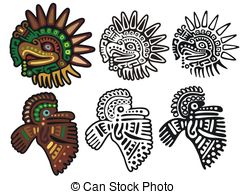 Mayan Glyphs Eagle Gods   Two Different Eagle Glyphs In