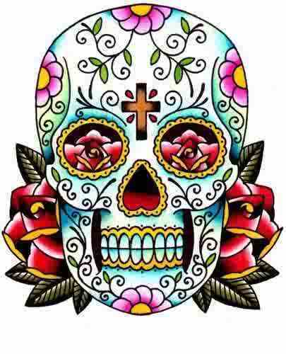 Mexican Mariachi Skull Clipart