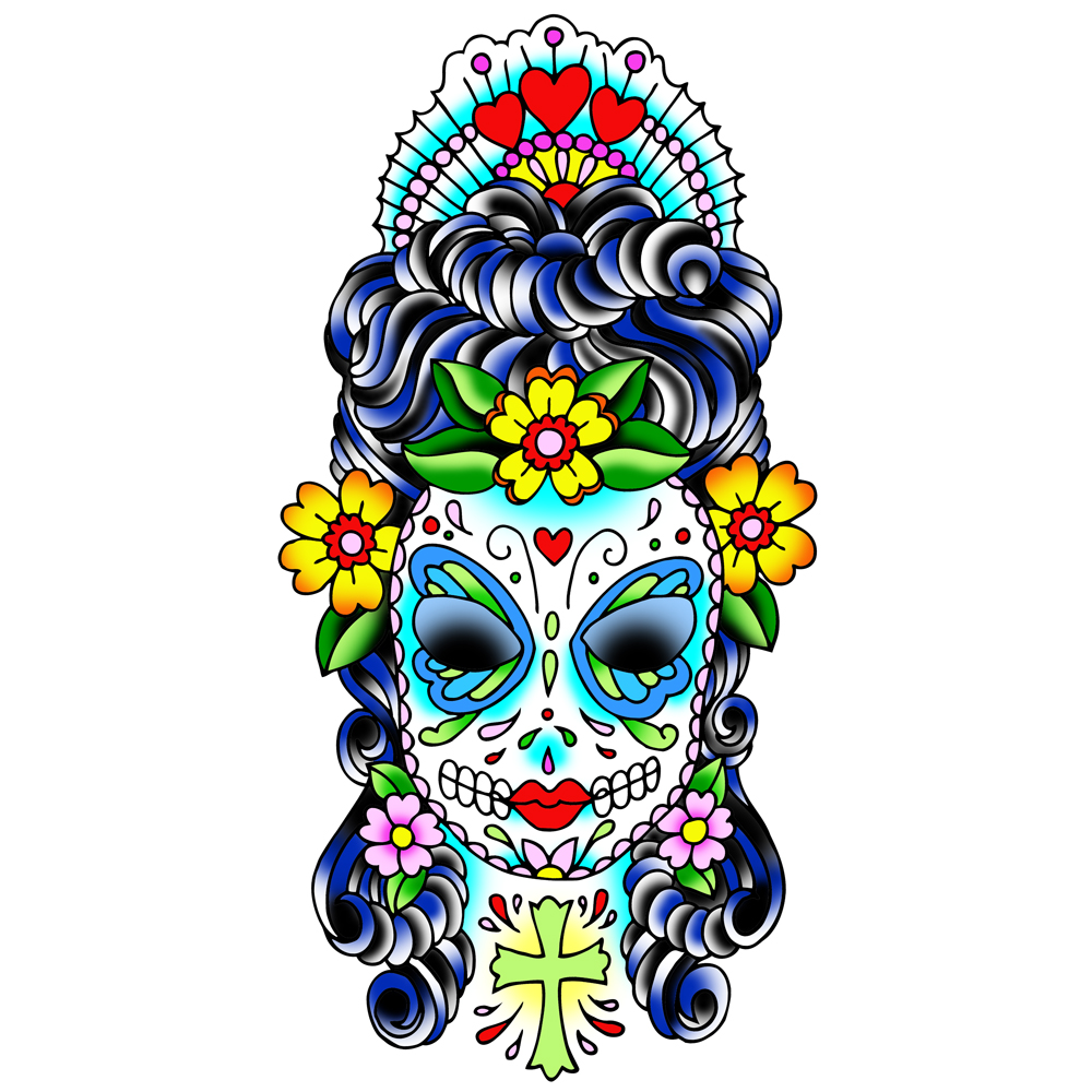 Mexican Skull Drawings   Clipart Best