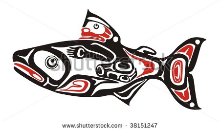 Native Salmon Vector   38151247   Shutterstock