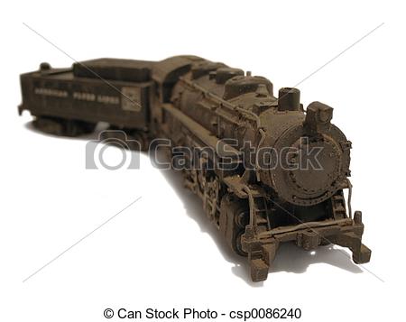 Of Antique Train   Antique Cast Iron Electric Model Train