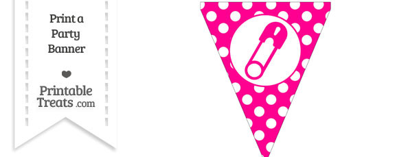 Party Banners  Party Printables Tagged With  Magenta  Polka Dot