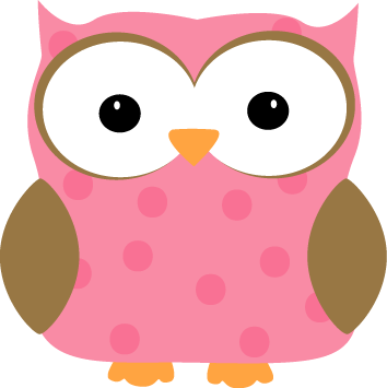 Pink Polka Dot Owl Image With A Clipart