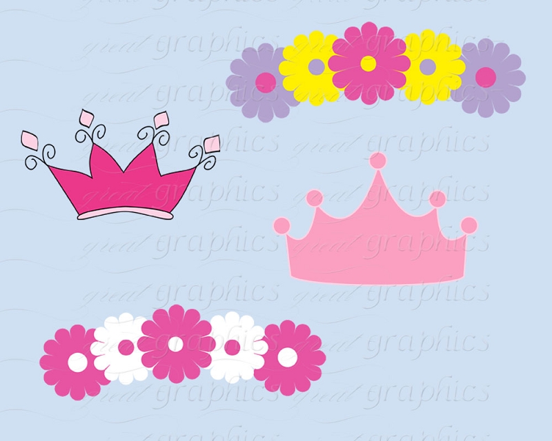 Princess Clip Art Printable Princess Crown Digital Clipart