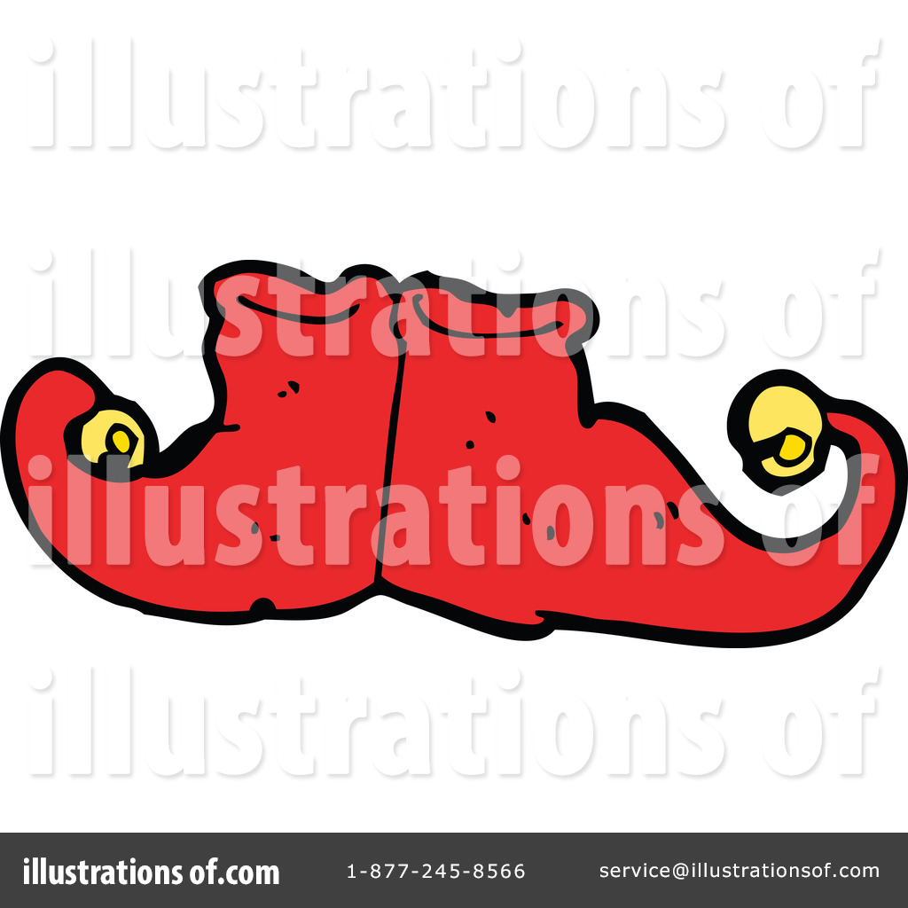 Royalty Free  Rf  Elf Shoes Clipart Illustration By Lineartestpilot