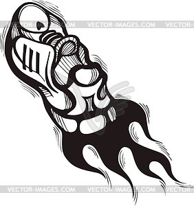Running Shoes Flame   Vector Clipart