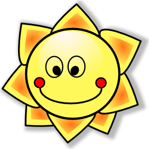 Smiling Sun Clip Art At Clker Com   Vector Clip Art Online Royalty