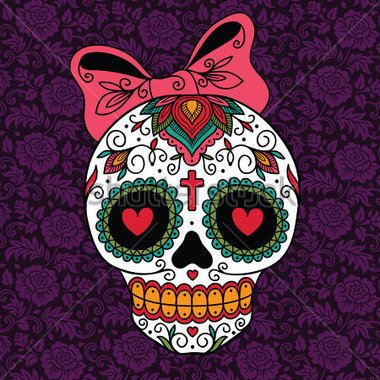 Source File Browse   Backgrounds   Textures   Mexican Sugar Skull Girl