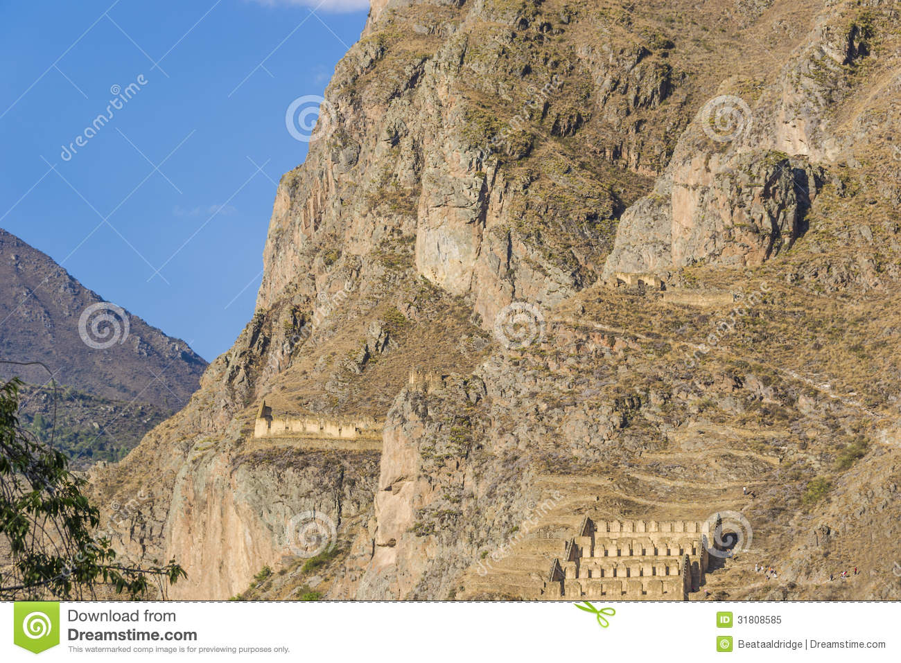 Stone Face Of Inca God And Inca Ruins Royalty Free Stock Photo   Image