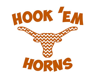 Texas Longhorns Hook  Em Horns  Chevron Svg Dxf Vector Art For    