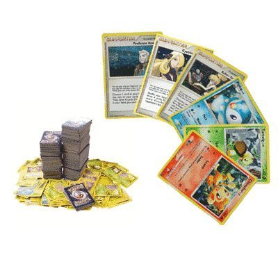 100 Assorted Pokemon Trading Cards With Bonus 6 Free Holo Foils