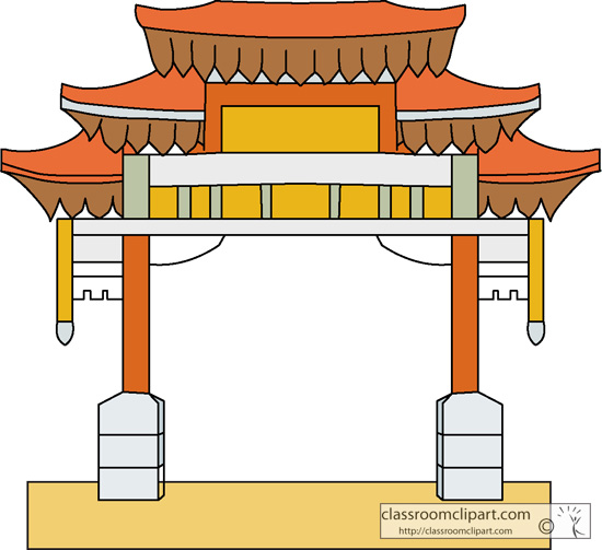 Ancient China   Chinese Pagoda 1231   Classroom Clipart