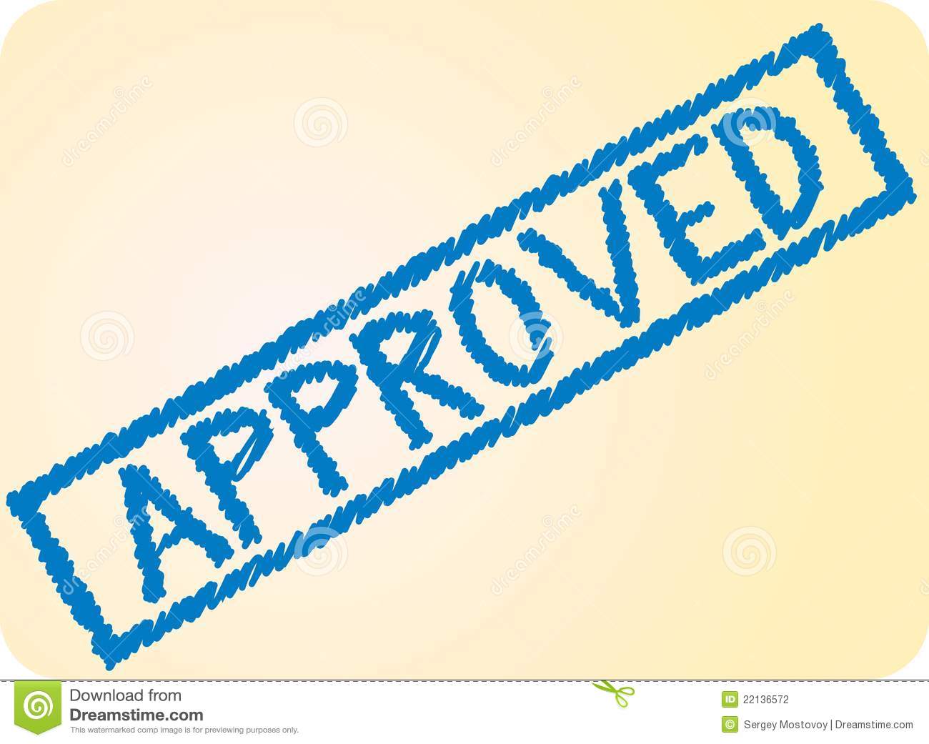 Approved Sign Stock Photography   Image  22136572