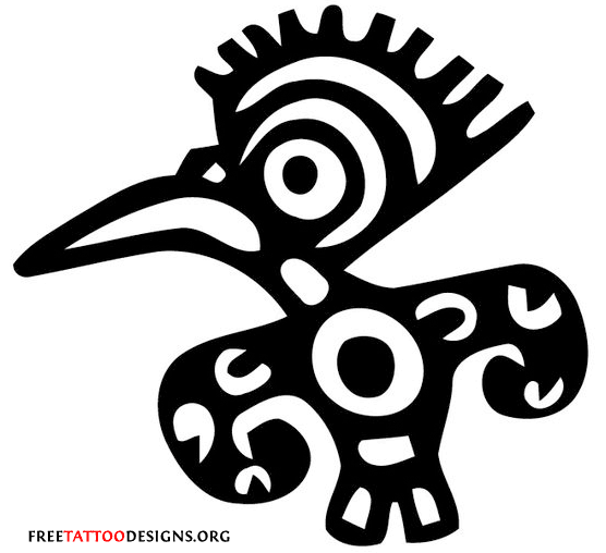Aztec Bird Tattoo Gif