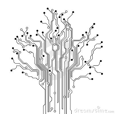 Circuit Board Tree Background Royalty Free Stock Photos   Image