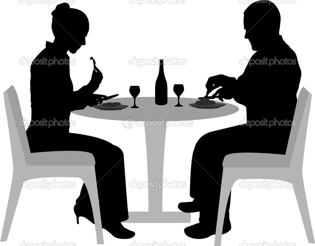 Couple Dining   Stock Vector   Bokica  1980480
