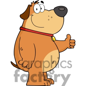 Dog Showing Thumbs Up Royalty Free Rf Clipart Image Clipart Image