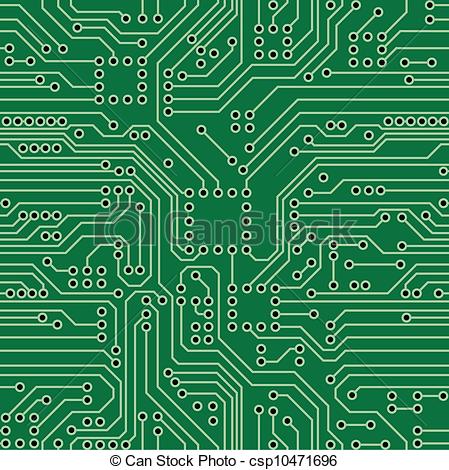 Eps Vectors Of Circuit Board   Green Computer Circuit Board Seamless