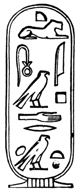 Hieroglyphics Cartouche Of Cleopatra   Clipart Etc