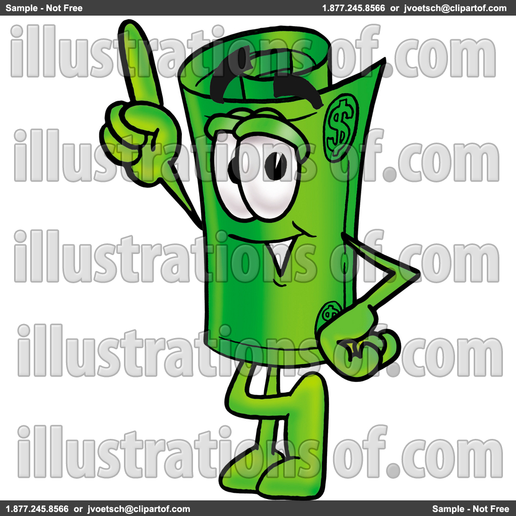 Payday Clipart Royalty Free Rf Rolled Money Clipart Illustration By