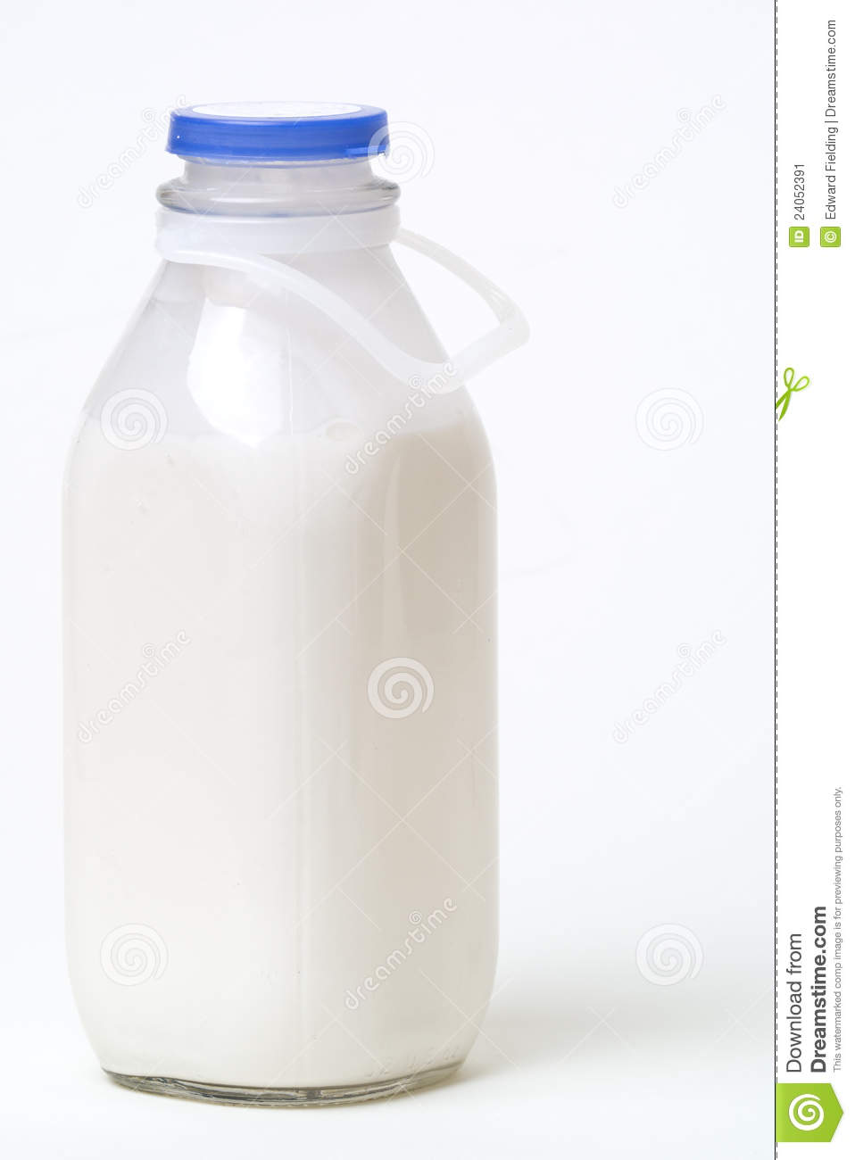 Quart Of Milk Bottle Stock Image   Image  24052391
