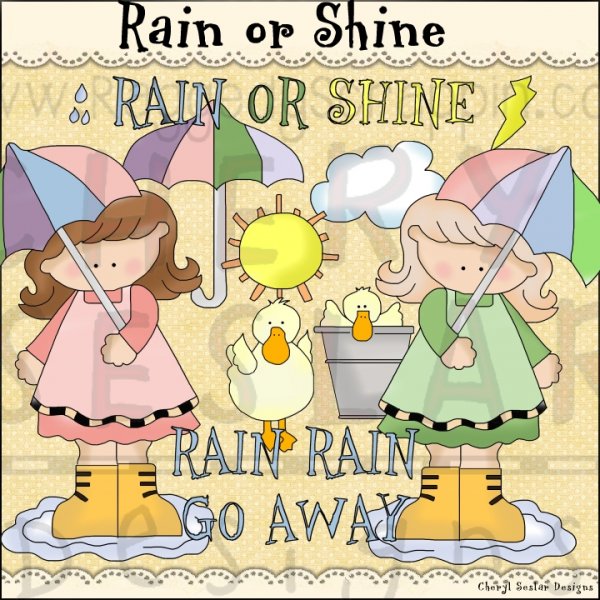 Rain Or Shine Clip Art Download     1 00   Dollar Doodles