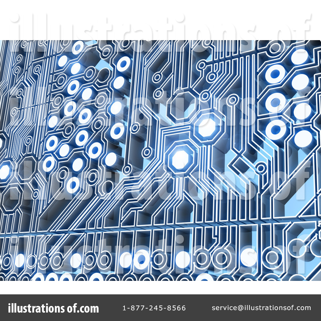 Royalty Free  Rf  Circuit Board Clipart Illustration  29261 By Tonis