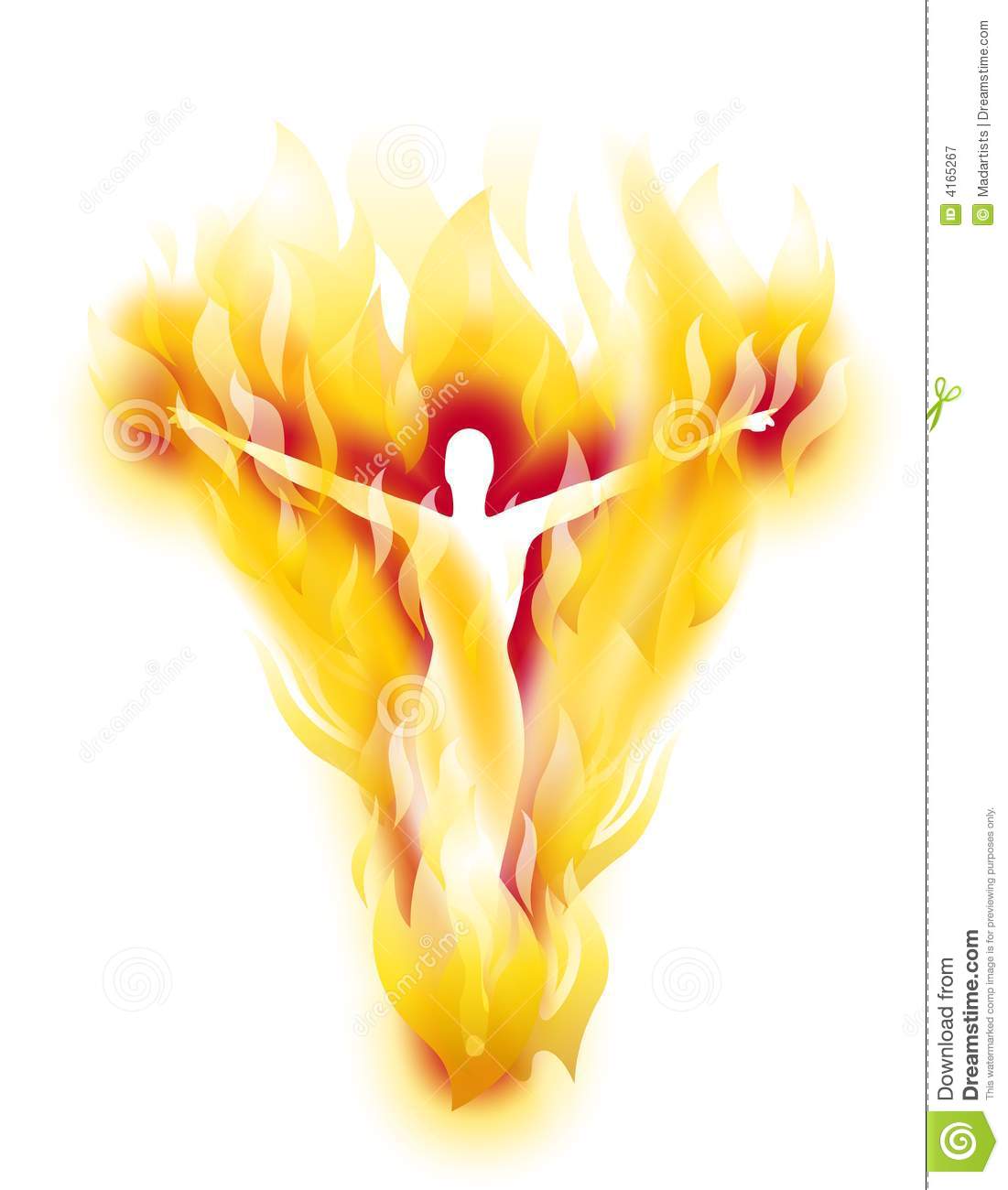 The Human Aura Fire Silhouette Royalty Free Stock Photography   Image    