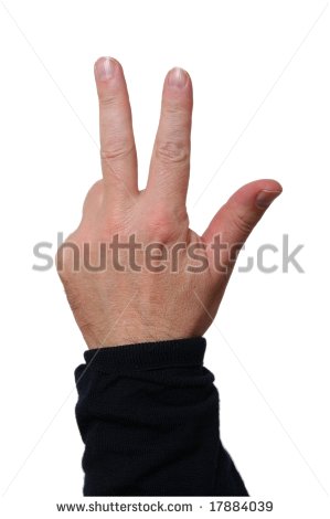 Three Fingers Clipart