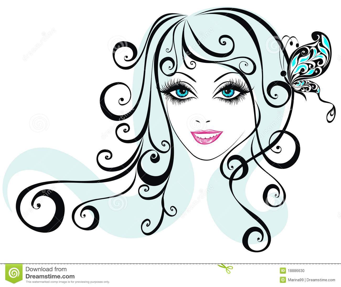 Beautiful Girl Makeover Salon Clipart   Cliparthut   Free Clipart