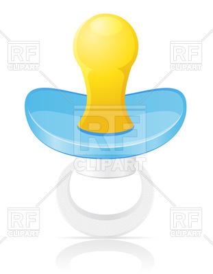 Blue Baby Pacifier 24033 Download Royalty Free Vector Clipart  Eps 