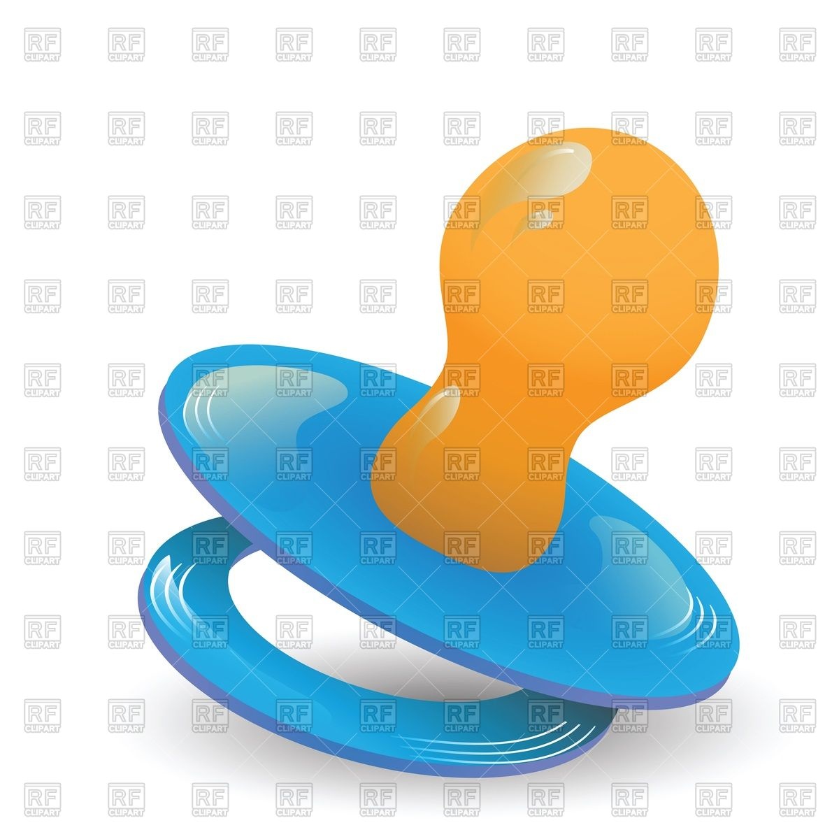 Blue Baby Soother Pacifier Download Royalty Free Vector Clipart  Eps