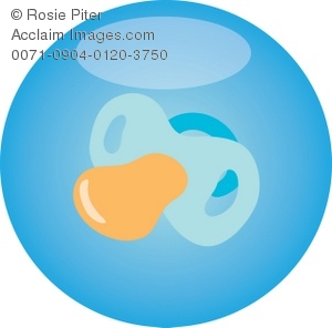 Blue Pacifier Icon Royalty Free Clip Art Picture