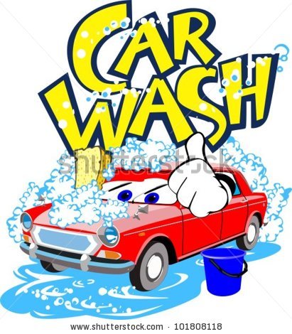 Car Wash Font Clipart