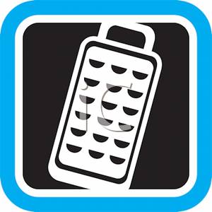 Cheese Grater Icon Clip Art Image