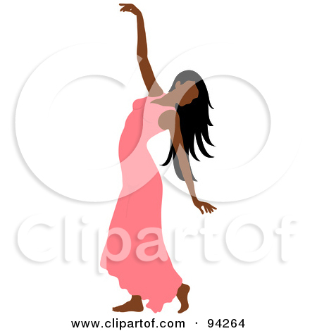 Clipart Illustration Of A Black French Maid Silhouette By Pams Clipart