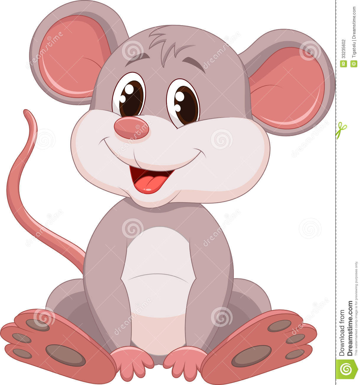 Cute Mouse Cartoon Stock Photography   Image  33235602
