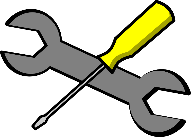 Double Wrench Crossed With A Screwdriver  Suits As A Symbol For    