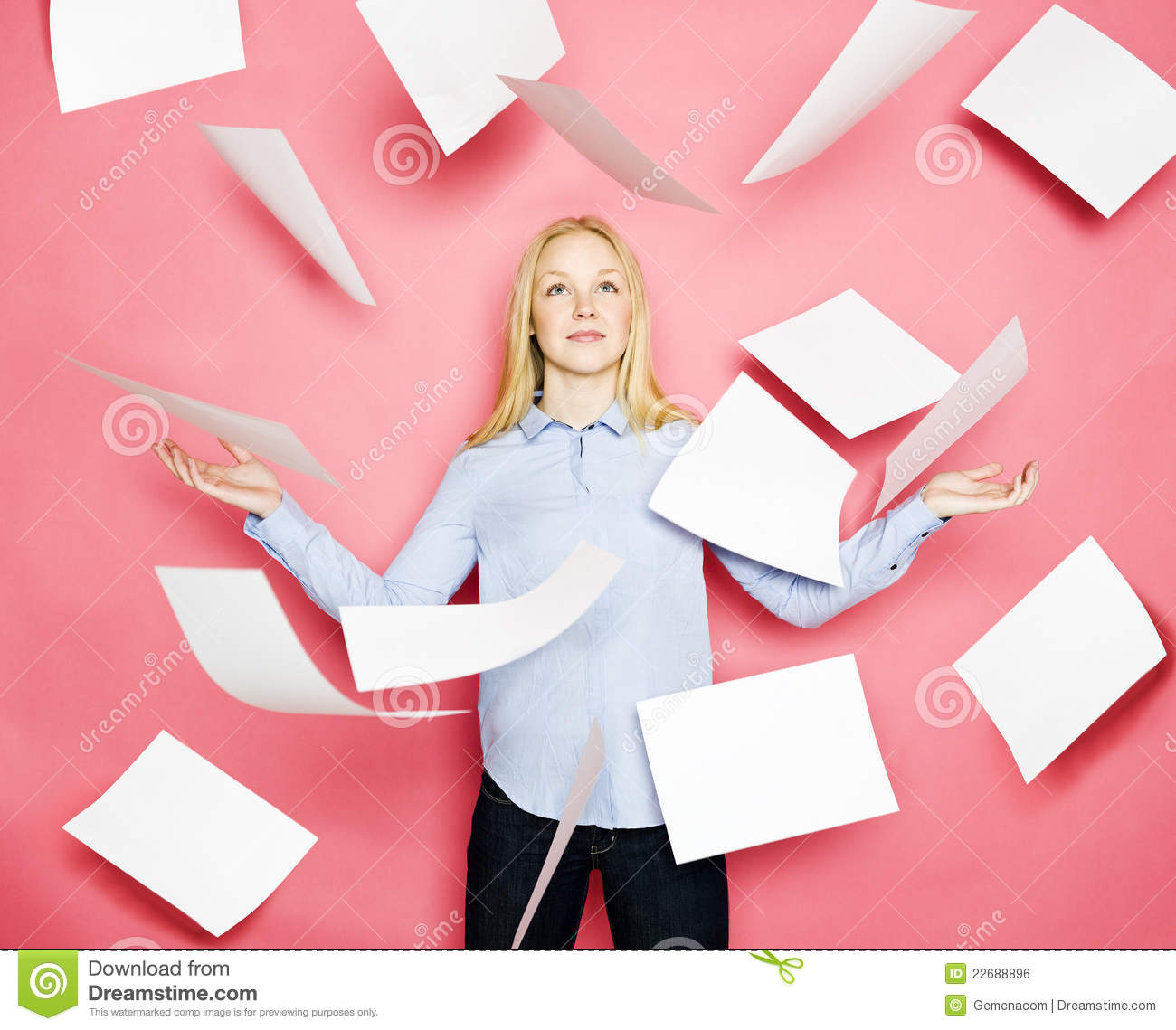 Flying Papers Royalty Free Stock Image   Image  22688896