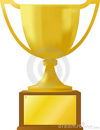 Gold Award Trophy Ai Photo   Spiderpic Royalty Free Stock Photos