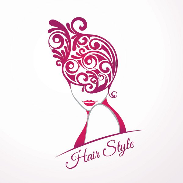 Hairdresser Stylized Fashion Studio Beauty Swirl Girl